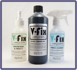 Black Canvas Clean, Dye & Waterproof Protect Kit